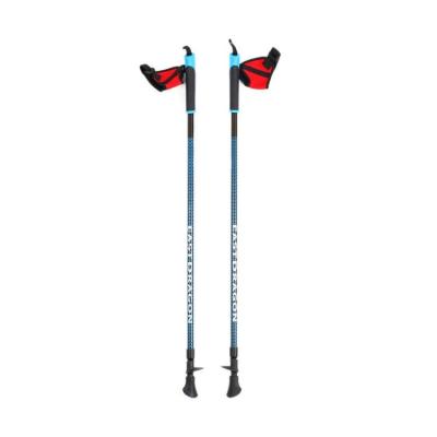 China 2021 Shockproof Aluminum Shockproof Nordic Walking Poles Carbon Fiber Adjustable Trekking Poles for sale