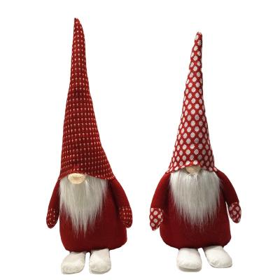 China Forest Man Faceless Hat Santa Gnome Figurine Plush Doll Handmade Santa Doll Christmas Ornaments Diy Christmas Decoration Plush Long for sale