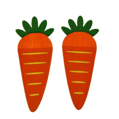 China Perfect festival decoration for your Easter Tableau Felt Carrot Cutlery Holders for sale