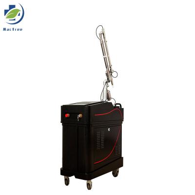 China Q-switched Q-switched ND yag 1064nm 755nm 532nm laser arm picosecond korean dye removal laser for tattoo removal for sale