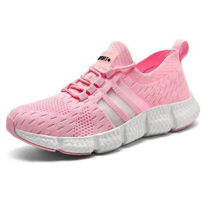 China Fashion Trend Drop Shipping Relieve Casual Running Shoes Mesh Breathable Sport Shoes Woman Lightweight 2021 for sale