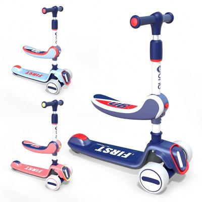 China New Design Plastic High Quality Safety 3 In 1 Kids Kick Scooter With Seat for sale