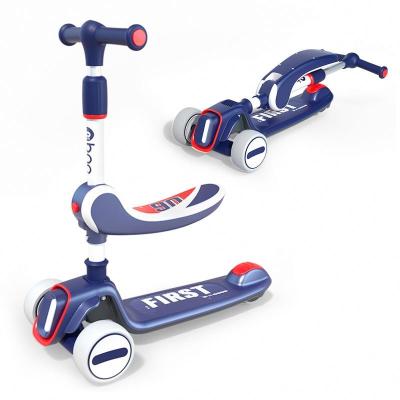 China Wholesale China Best Plastic Design Adjustable Height 3 In 1 Kids Kick Scooter With Seat for sale