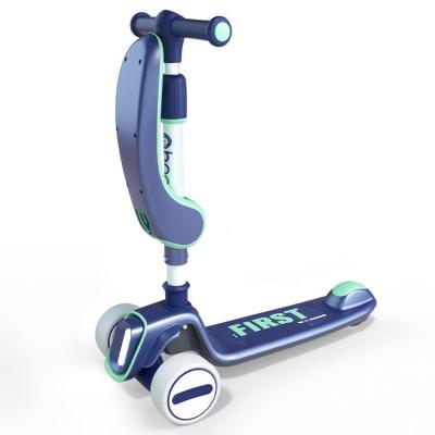 China New Arrival Best Plastic Grades Wholesale Adjustable Height 3 In 1 Kids Kick Scooter With Wide Pedal for sale