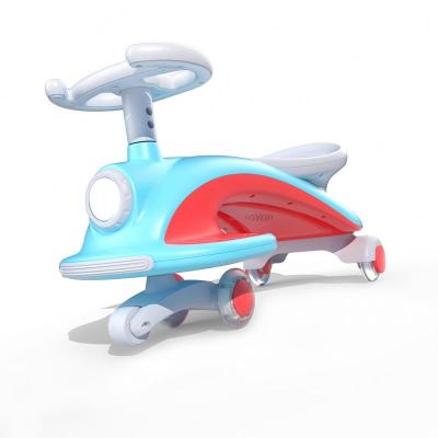 China Ride On Toy Hot Sale Lightweight Kid's Twisted Baby Swing Car With Flashing Wheels for sale