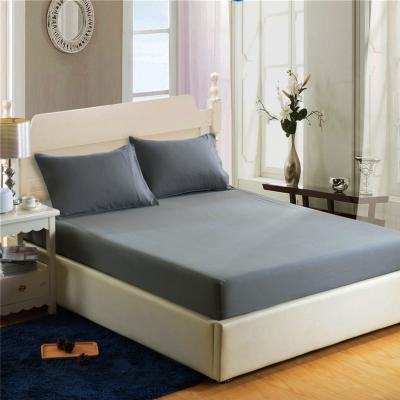 China Wholesale Fitted 100% Polyester Microfiber Solid Color Flat Sheets Bed Linen Bedding Set Folded Fitted Bedspread for sale