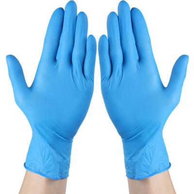 China Scratched acid and alkali resistant gloves nylon to resonate qing gloves, purple film, oil-proof gloves for sale