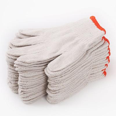 China Wear Resistant Working Work White Cotton Knitted Safety Work Gloves for sale