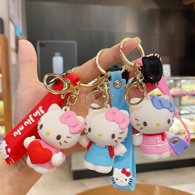 China Unisex Manufacturers Personalized Design Cartoon Gift PVC Silicone Keychains BoBa Cute Small Key Chain for sale