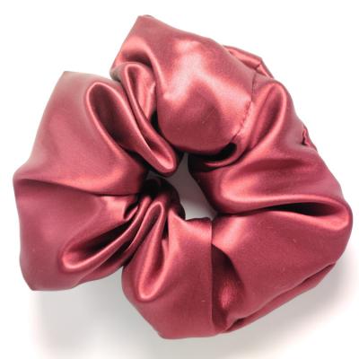 China Hair Fixer Pure Silk Beneficial To Hair Scrunchies Simple Hair Scrunchies Solid Color Soft Style Hair Tie For Boutique for sale