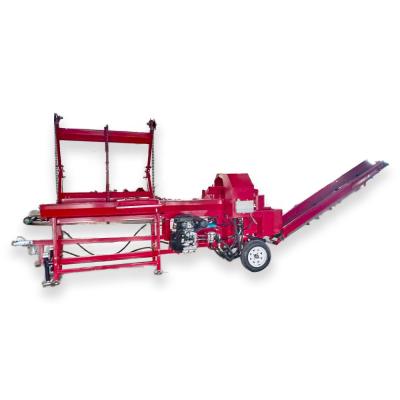 China Machinery Repair Shops High Efficiency Circular Saw 50T Firewood Processor Log Splitter With Chain Table for sale