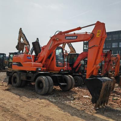 China 90 Excavadora nueva de ruedas de segunda mano DOOSAN DH150W-7 Excavadora usada de 4 ruedas en venta