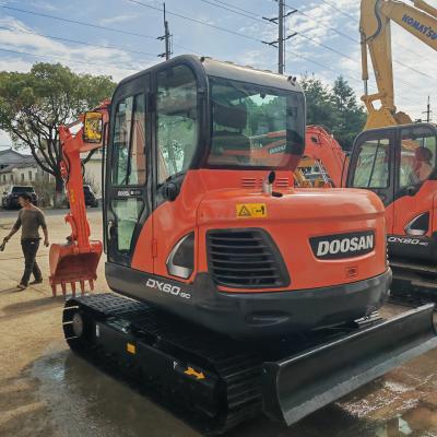 중국 5.7 톤 Doosan DX 60 Dh60 중고 발굴기 사용 된 크롤러 발굴기 판매용