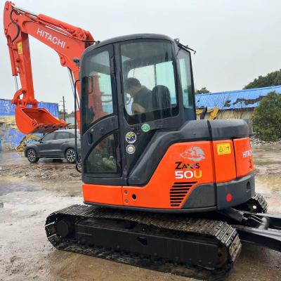 China Used mini excavator Hitachi 50U digger small used machinery 5 tons second hand used rubber track mini excavators for sale