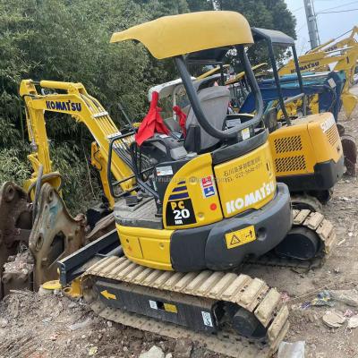 China low price in stock mini excav digger Komatsu PC20 without cab excavator Japan Used Komatsu hydraulic mini excav crawler for sale