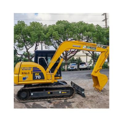 China 7 toneladas Color original Excavadora Komatsu usada Komatsu Pc70 7000KG en venta