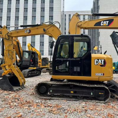 China cor amarela de alta potência de escavação usada cat308e/excavadora de segunda mão cat308e à venda à venda