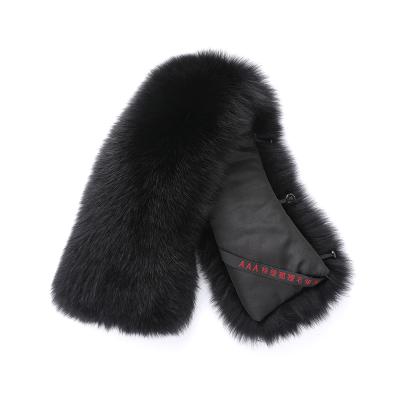 China High-grade Custom Made Wholesale Square Fur Collar Fox Factory Collar Unisex Leather Square Collar for sale