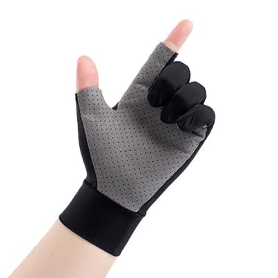 China Comfortable Sunscreen and Breathable Spring and Unisex Summer Workout Ice Silk Gloves for sale