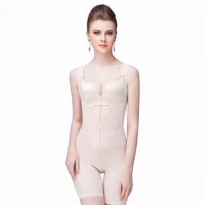 China Full Body Tummy Control Viable Butt Lift Soft Skin Seamless Polyester Gaiters Shapewear Jumpsuit for sale