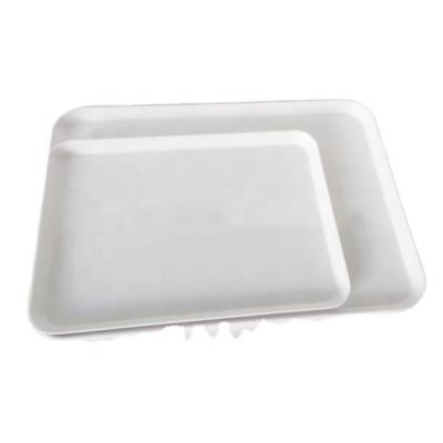 China restaurant & hotel supply cafeteria trays white custom printing melamine tray with OEM branding for sale