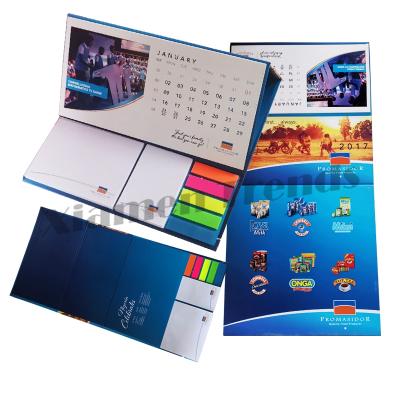 China 2022 Sublimation Spiral Desk Calendar Self Adhesive Customizable Notepad Personalized Printing Tear Off Top Attached deskcalendar type for sale