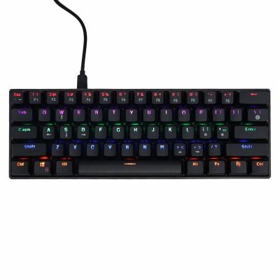 China Gamer 61keys RGB Mechanical Keypad PC Keypad Backlit Computer Keyboard Supplies Gamer 61keys RGB Remote Controller and Wired Gaming Keyboards For La La for sale