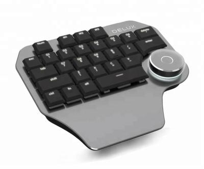 China Folding Portable Handed Type-C Interface Wired Designer Keyboard With Dial for sale