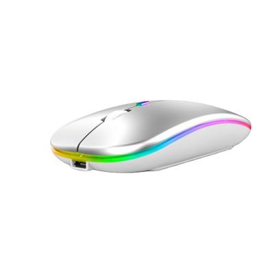 China Newest RGB Rechargeable LED Wireless Cheap Wireless Mouse Laptop Computer Colorful Silent Wireless Mouse Mice for sale