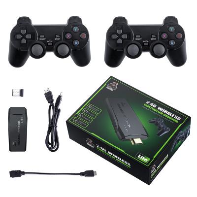 China Dual 2.4G Gamepad Wireless Game Stick 4K HD TV Controller 3D Video Game M8 Console Emulators Protective Case Wholesale for sale