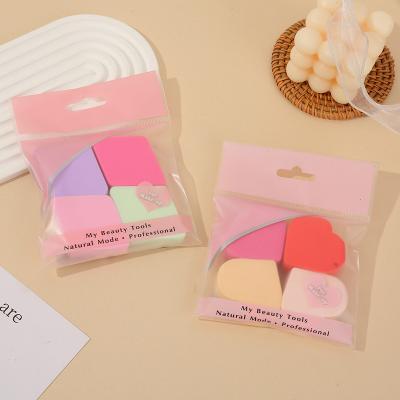 China Facial Beauty Makeup Sponge Hot Sale Super Soft Non-latex Makeup Sponge, Multi-shape And Multi-color 4-piece SetWet and Dry Beauty Makeup Sponge for sale