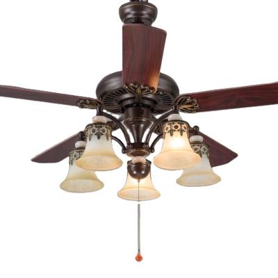 China Hot Sale Modern 52 Inch Modern Ceiling Fan With Led Light Indoor Ceiling Fan Good Quality Residential Ceiling Fan With Light for sale