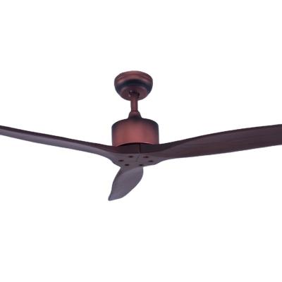 China 3 Modern Wooden Ceiling Fans Home Air Conditioning Ceiling Fan Solid Ceiling Fan DC Motor Prices for sale