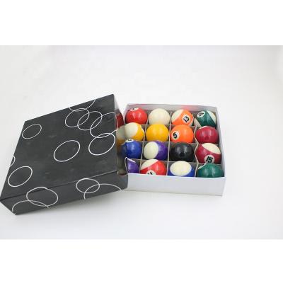 China Billiard table billiard ball set promotion gift sports 1 balls 8/9 inch 48mm kids billiards 16 balls set for sale