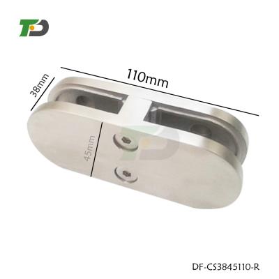 China DF Traditional L Shape Glass Flange Door Wall to Glass Fence Designs for Balcony Balustrade Frameless Glass Railing Clips for sale