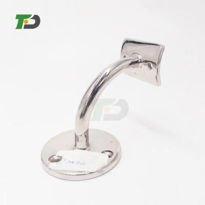 China No glass holes required. DF Stain Or Stainless Mirror Stair Railing Bracket for sale