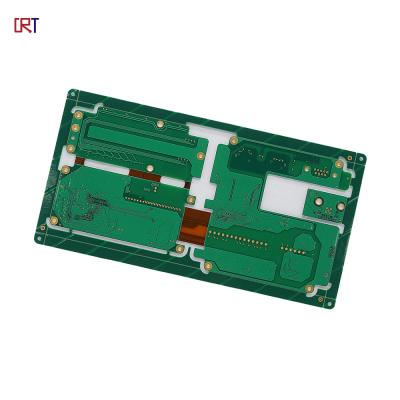 China OEM van de het Ontwerpdienst van 2 Laag Stijf Flex PCB Groen het Soldeerselmasker Te koop