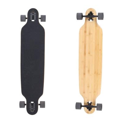 China 42 Inch Adult Drop-Thru Maple Hard Deck Bamboo Longboard Complete Skateboard For Beginners Teens Adults Men Women for sale