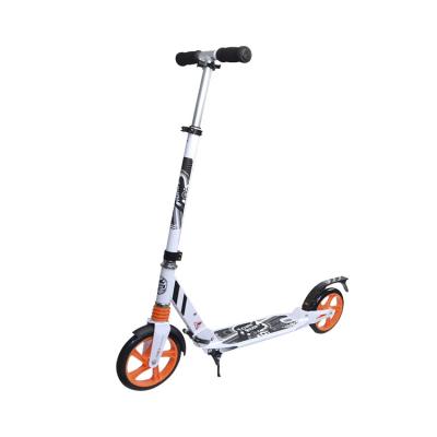 China The lightest dual suspension portable city kick adult scooter with 200MM big PU wheels for sale