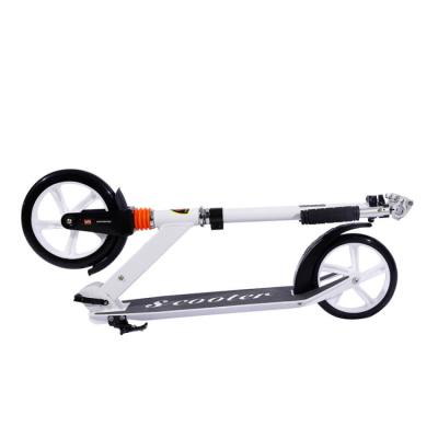 China 200mm PU Wheels New Style 200Mm PU Big Wheels Big Kick Scooters Adult Skate Scooter Bike With Wide Deck for sale