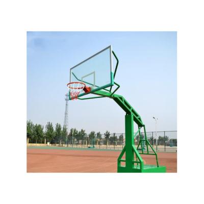 China Movable Concave Box Steel Adjustable Basketball Hoop Rack Goal Posts System Size for sale