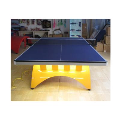 China Fitness Exercise Full Set Movable Wheels Table Tennis Table Folding Table Tennis For Indoor Sport for sale