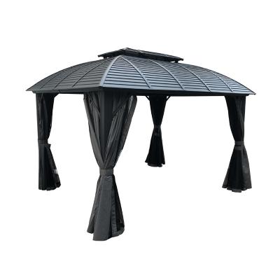 China SHAPE STEEL HARD-TOP ALUMINUM ARCH ROOF BELVEDERA WITH STEEL ROOF for sale