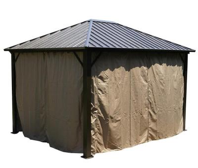 China Outdoor Hardtop Garden Outdoor Hardtop Aluminum Permanent Gazebo for sale