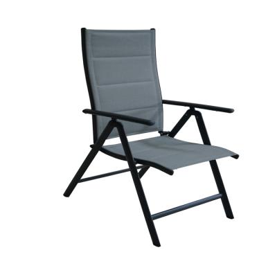 China Diner chair Alu. 7 position adjustment folding lightweight with reclining foam sling lawn chair for sale