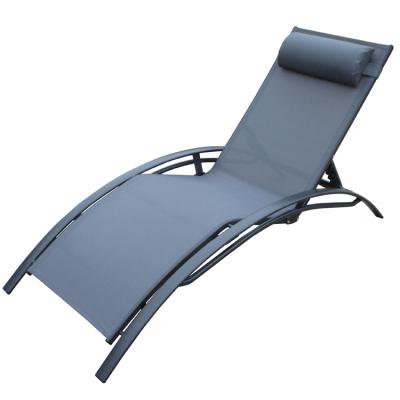 China Mr. Adjustable Chaise Lounge Chair Outdoor Pool Beach Sun Lounger with Headrest for sale