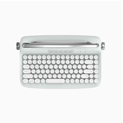 China 2021 Hot Selling BT Anti-ghosting Mini Retro Wireless Typewriter For Laptop Notebook Tablet Smartphones Coin 86 Key Keyboard for sale