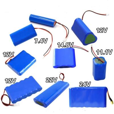 China Rechargeable Toys 3.7V 7.4V 11.1V 14.8V Lithium Li-ion Battery ICR18650 18650 Pack 2600mah 1600mah 1800mah 2000mah 2200mah 2400mah for sale