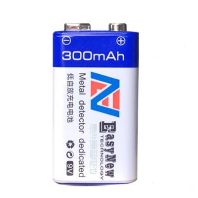 China Rechargeable Toys 9V 300mah 6F22 6LR61 Size NI-MH LI-ION Battery for sale