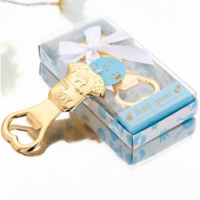 China Zinc Alloy Metal Baby Dress Bottle Opener Baby Boy Gift Favors For Baby Keepsake Party Decoration Gifts for sale